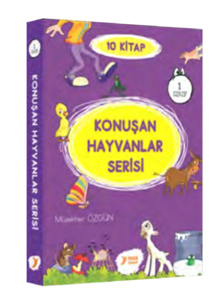 Konuşan Hayvanlar Serisi 1. Sınıf Renkli Heceli 10 Kitap