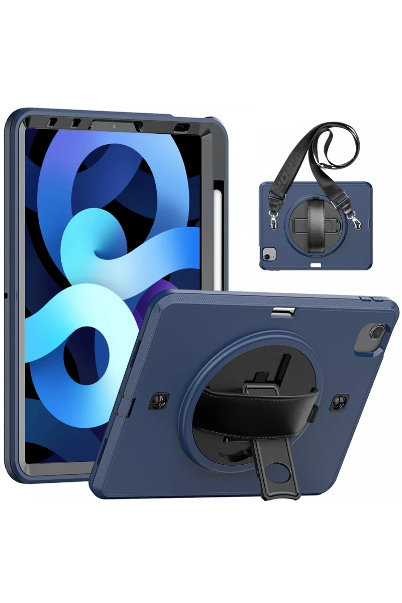 Apple iPad Pro 11 (2020) Kılıf Strap-C Otterbox Tablet Kapak - Lacivert