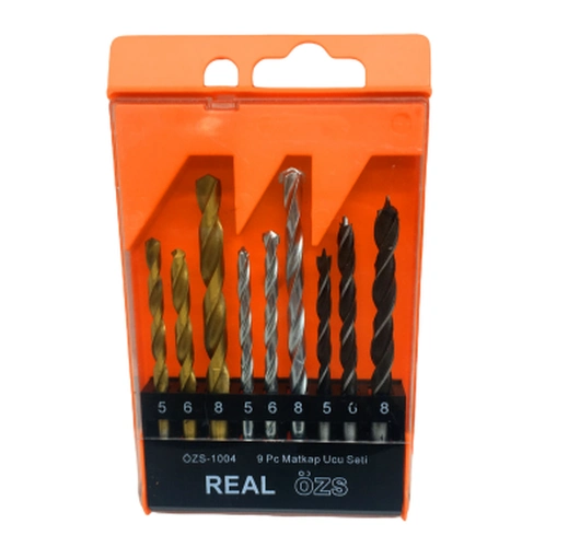 Matkap Ucu Seti 9 Parça Profesyonel Kullanım İçin