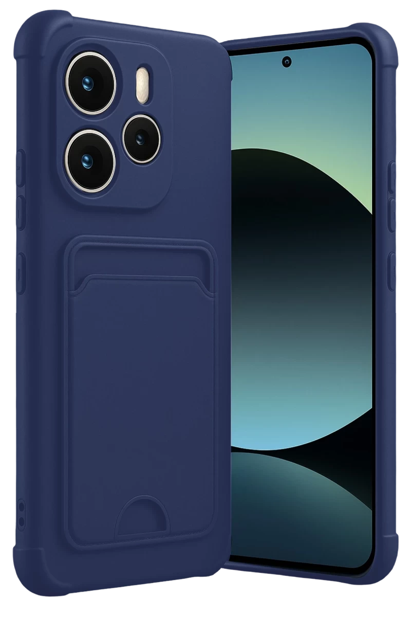 Xiaomi Redmi Note 14 4G Uyumlu Kelvin Kartvizitli Silikon - Lacivert