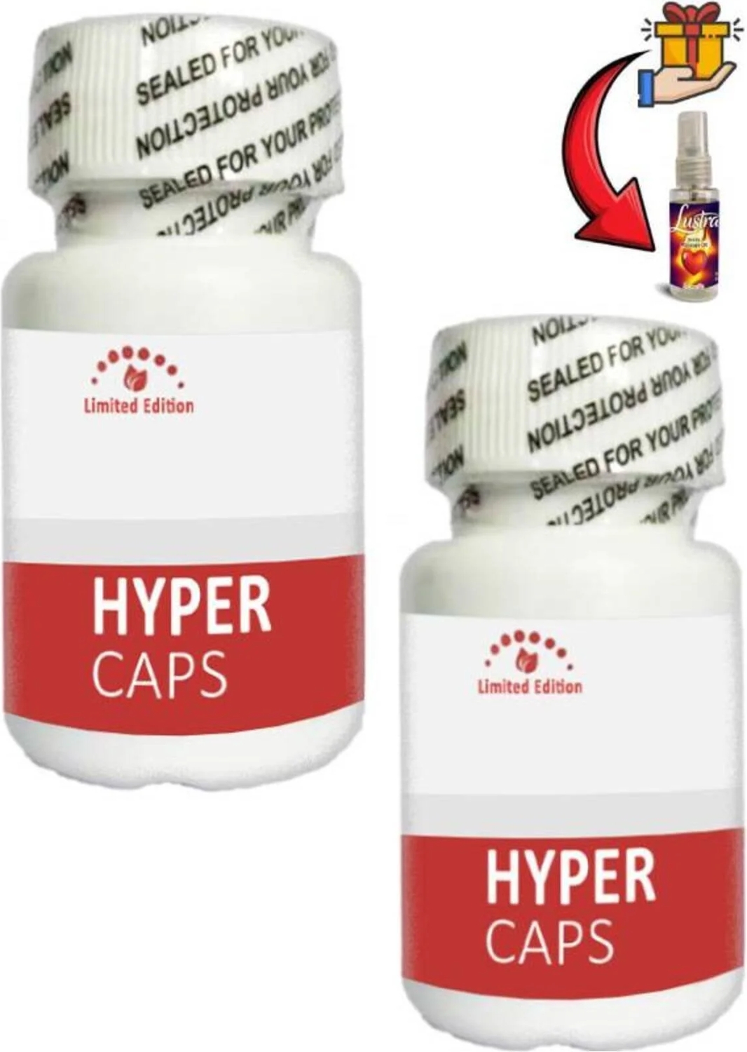 Hyper Erkeklere Çok Özel 15li x 2 Ad-Lustra Masaj Yağı ile Birlikte