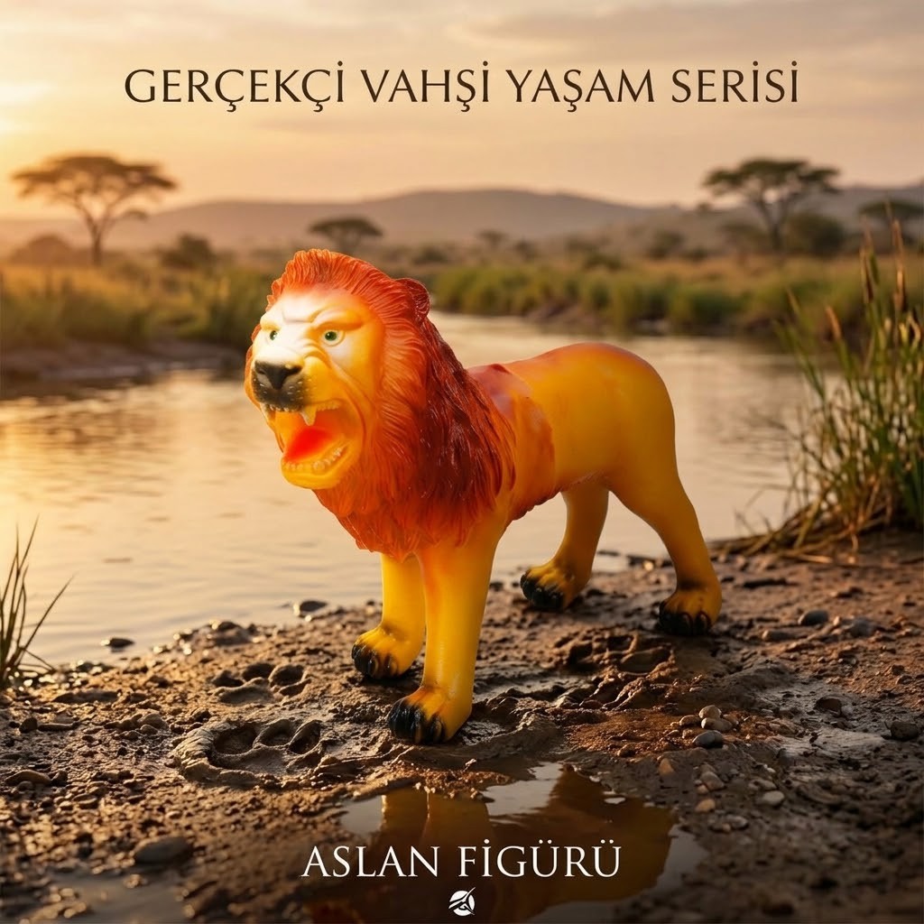 Yumuşak Soft Sesli Vahşi Hayvanlar Dünyası 27 cm - Aslan