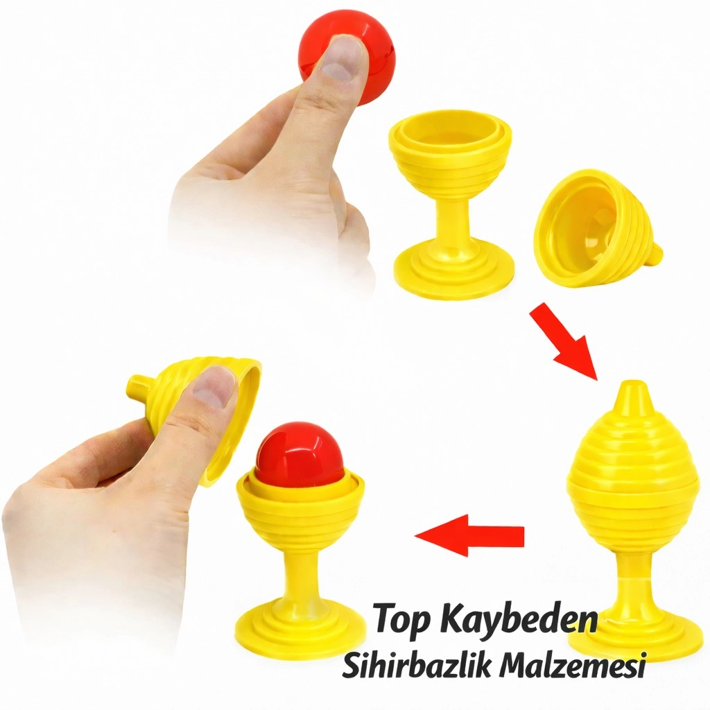Eğlenceli Sarı Renkli Sihirli Kupa 7 cm Oyun