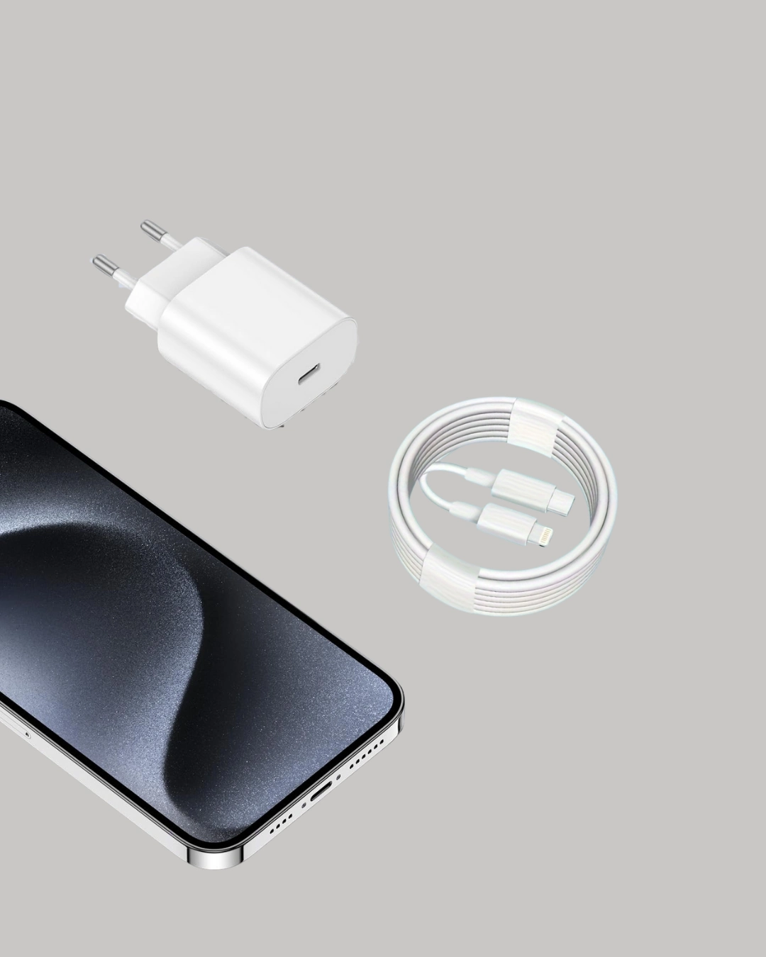 Kompakt 20W USB-C Hızlı Şarj Cihazı iOS Uyumlu Telefon ve Tablet