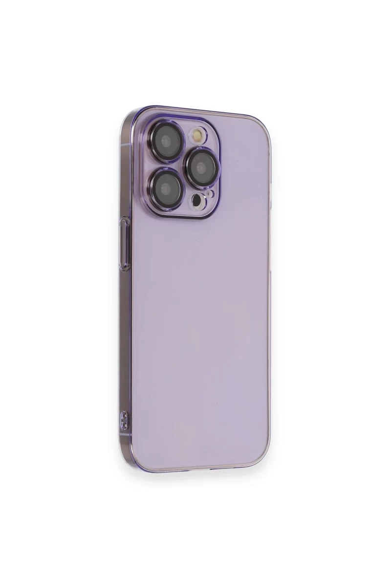Apple iPhone 13 Pro Uyumlu Kılıf Armada Lensli Kapak - Lila