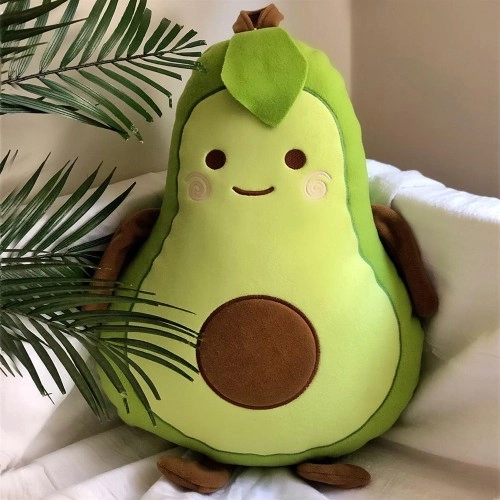 Sevimli Avokado Yastık 48 cm Ev Dekorasyonu