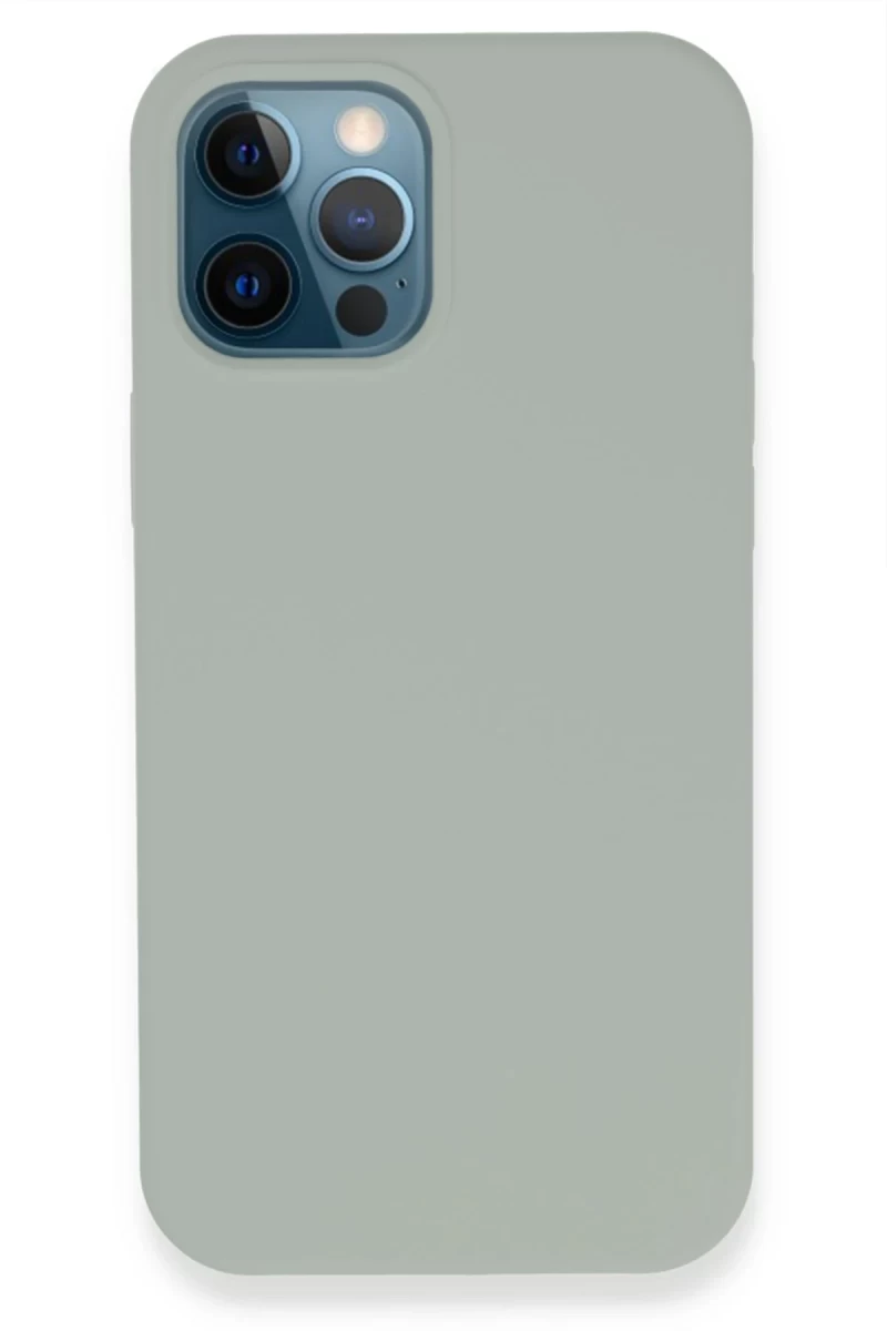 Apple iPhone 12 Pro Uyumlu Kılıf Lansman Legant Silikon - Açık Gri
