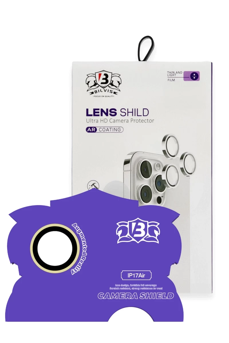 Apple iPhone 17 Air Uyumlu Bilvis Titan Kamera Lens - Gold