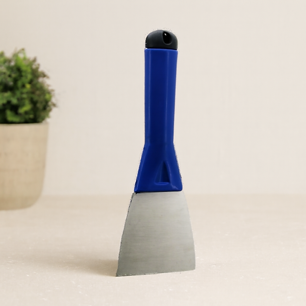 80 mm Metal Kazıma Spatulası (Plastik Saplı, Kapaklı)