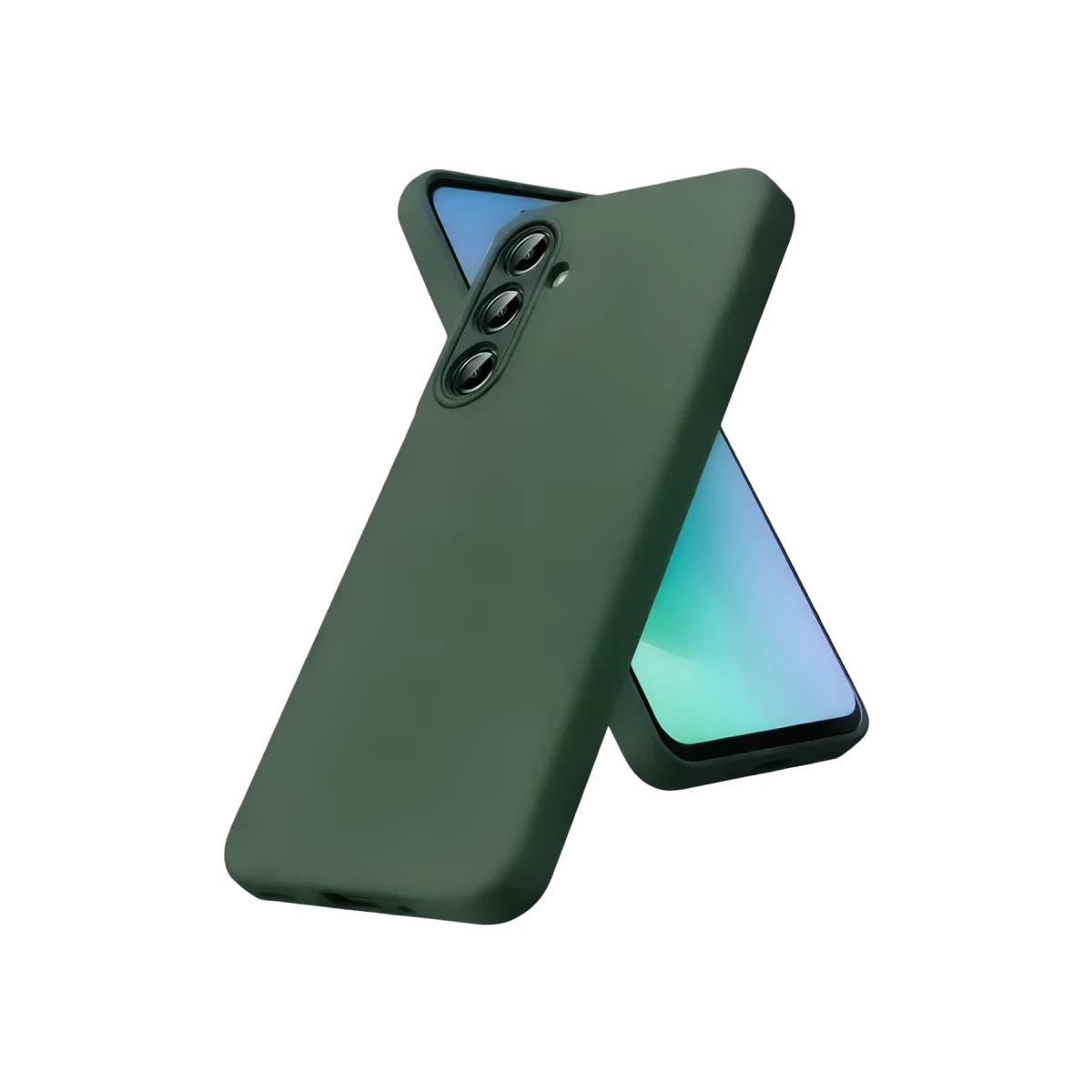 Samsung Galaxy A37 5G First Silikon - Koyu Yeşil
