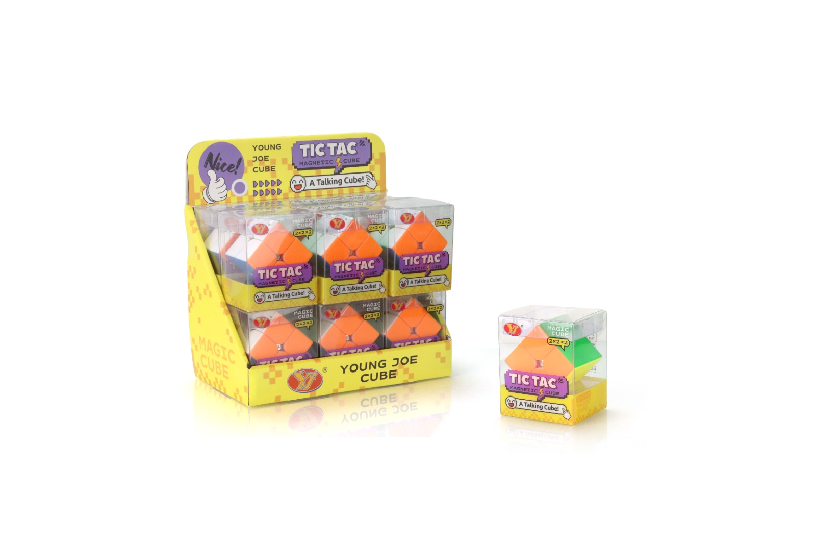 YJ8423 Young Joe Tic Tac 2X2 Magnetic Küp