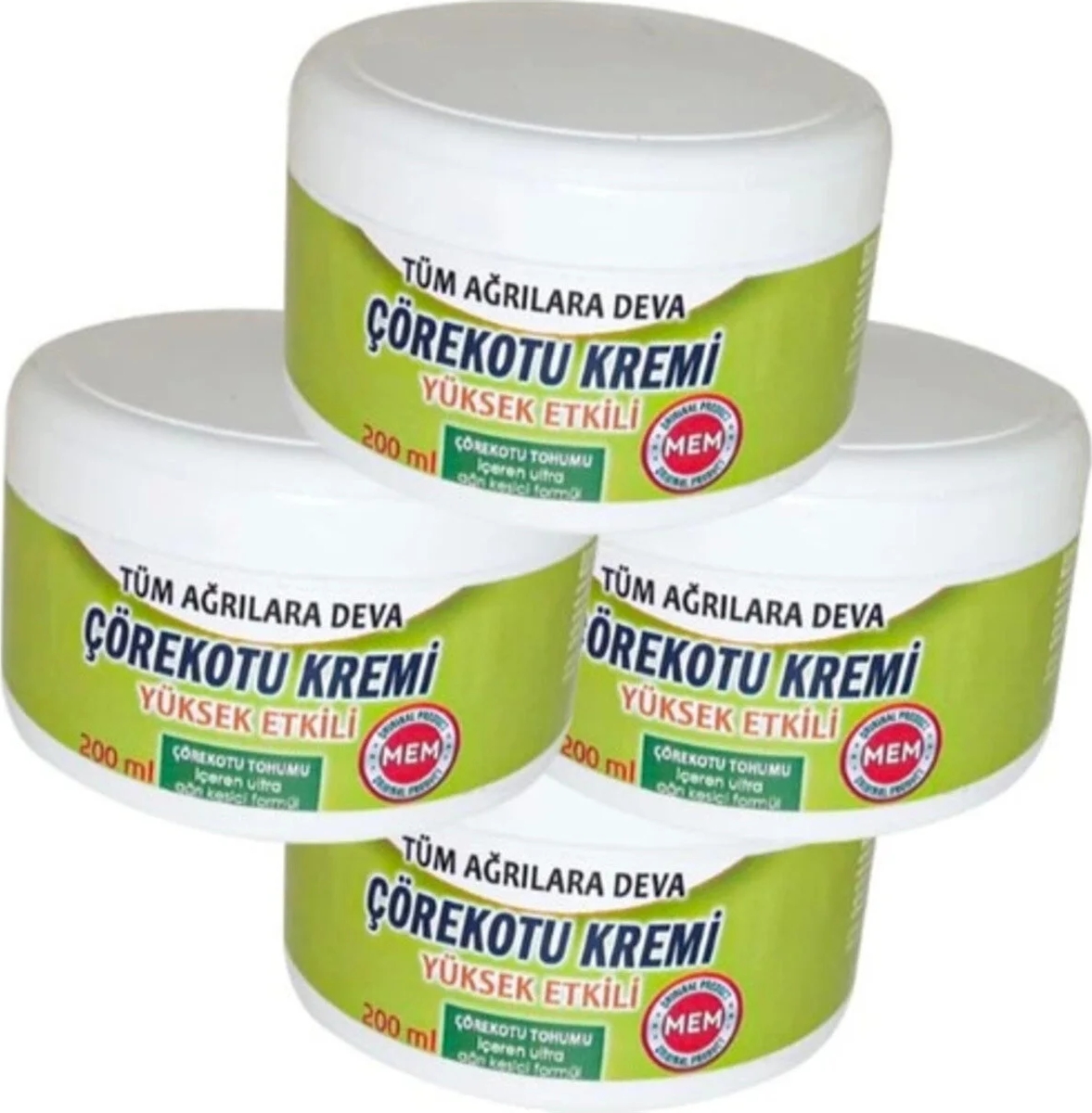 Süper Corex Çörek Otu Kremi Green Box 4 Tane x 200 ml