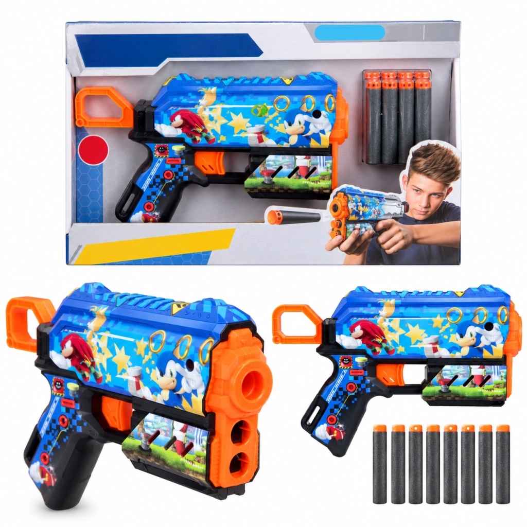 Eğlenceli Dart Fırlatıcı 8 Dartlı Set
