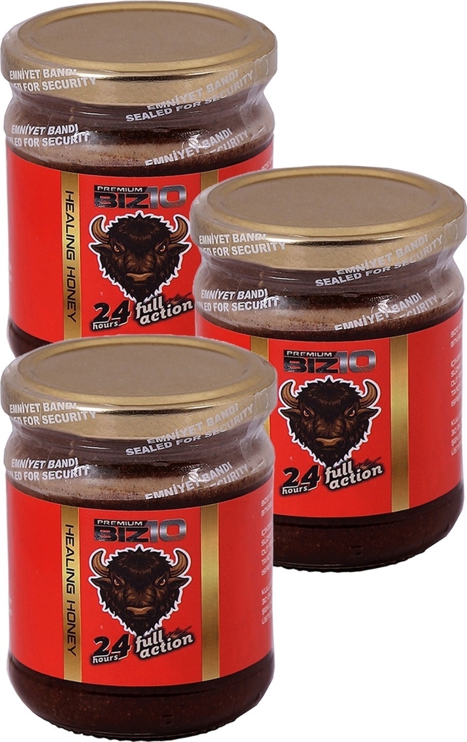 Full Action Ginsengli Bitkisel Poropolis li Güç  240 gr 3-Kavanoz Ekonomik Paket
