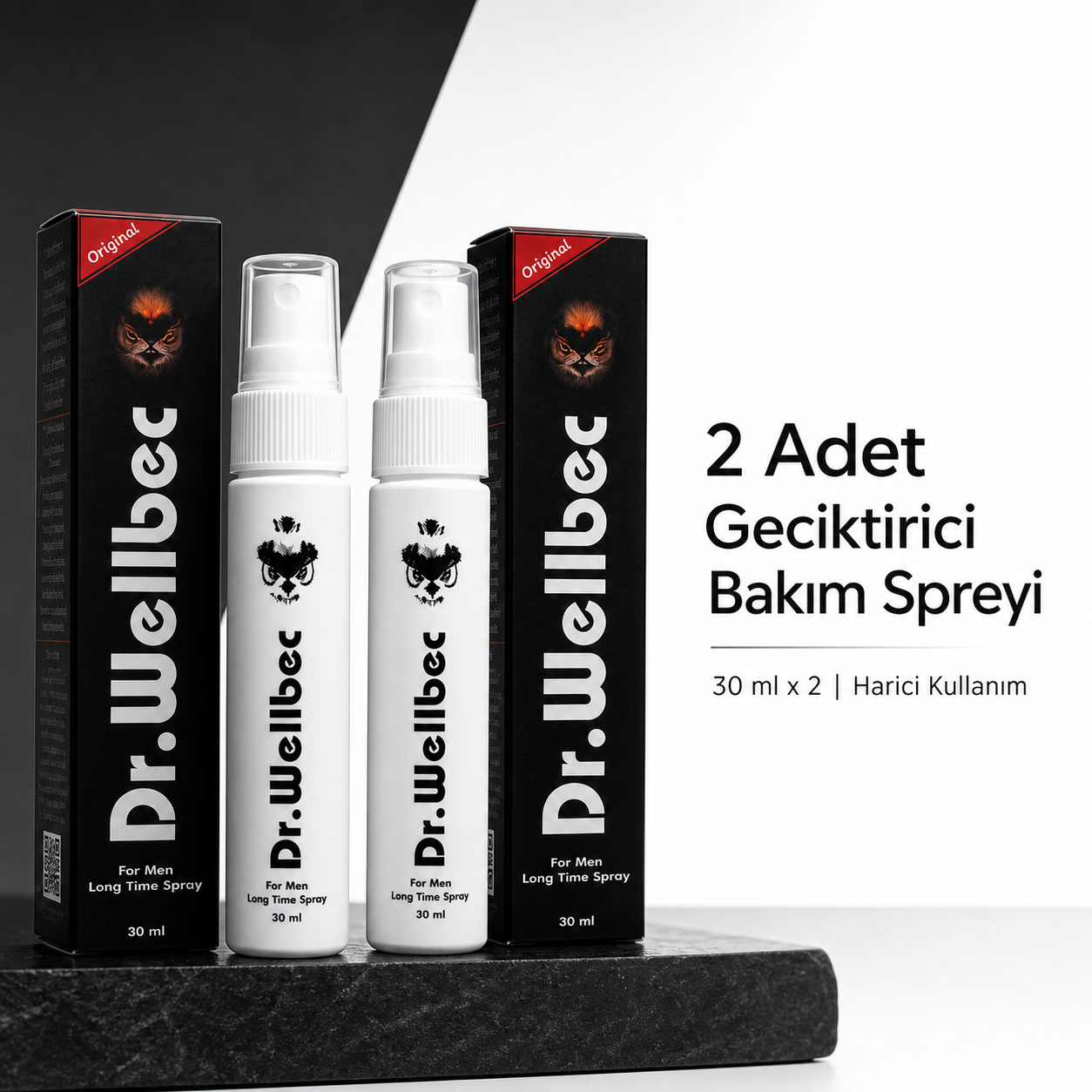 Dr. Wellbec Geciktirici Erkek Bakım Spreyi 30 ml 2 Adet