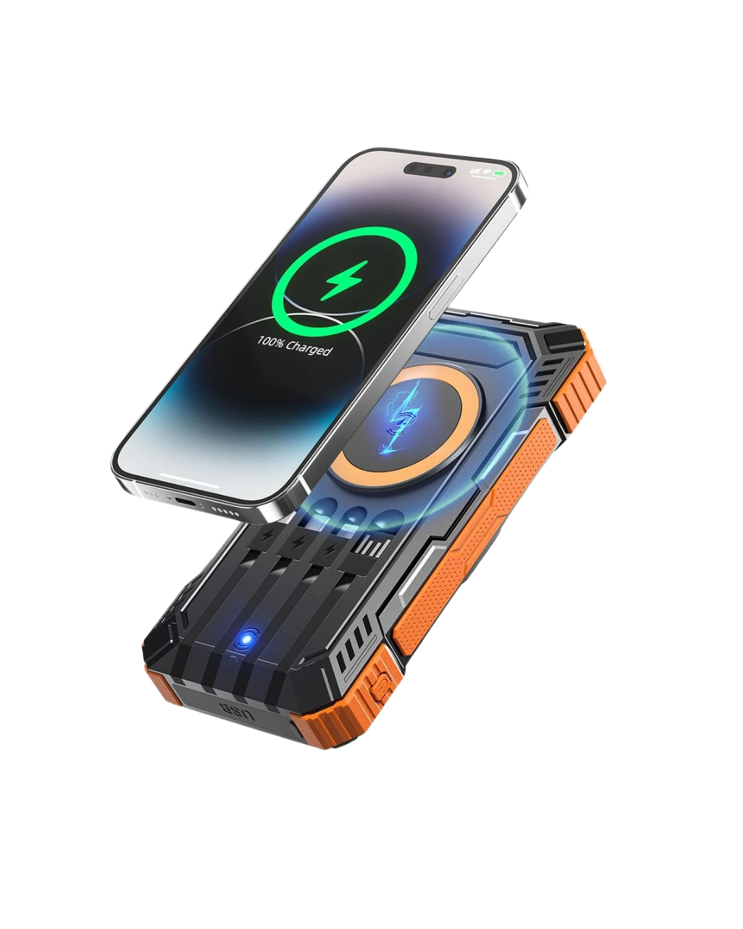 Enerjili Taşınabilir 20000 mAh Powerbank (Güneş Model)