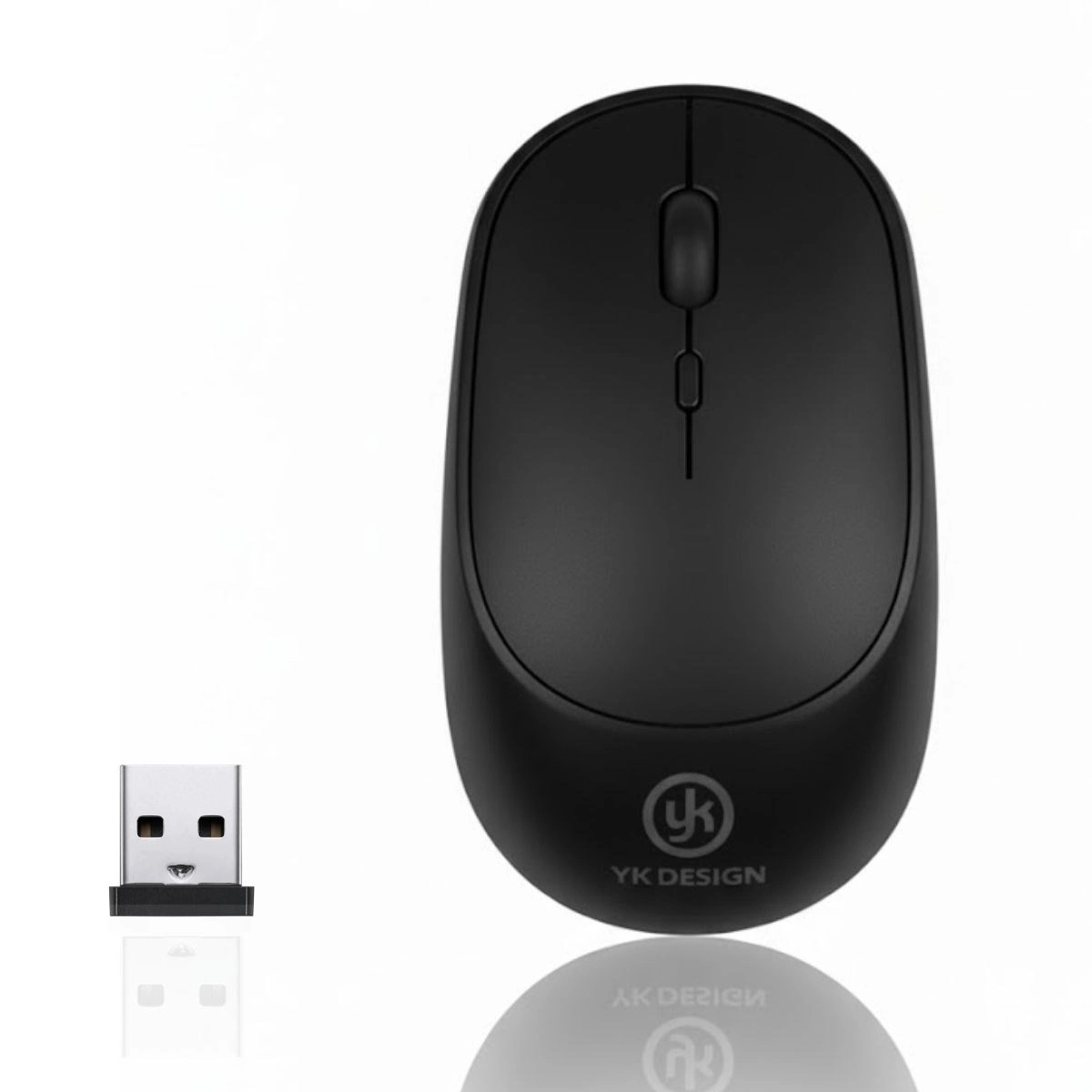 Ergonomik Kablosuz Mouse USB Alıcılı Siyah Renkli Ofis ve Oyun İçin