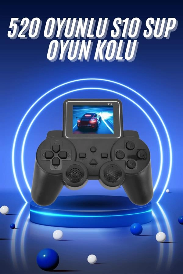 Kablosuz Oyun Kolu 520 Oyunlu 2.4 İnç Ekran Retro Eğlence