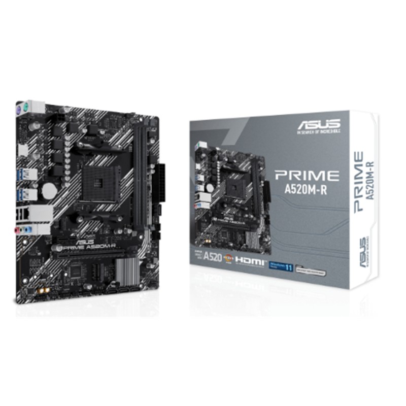 PRIME A520M-R DDR4 5100MHZ 1XHDMI 1XM.2 USB2.0 MATX AM4 ( AM4 5000/4000/3000 SERİLERİ İLE UYUMLU)