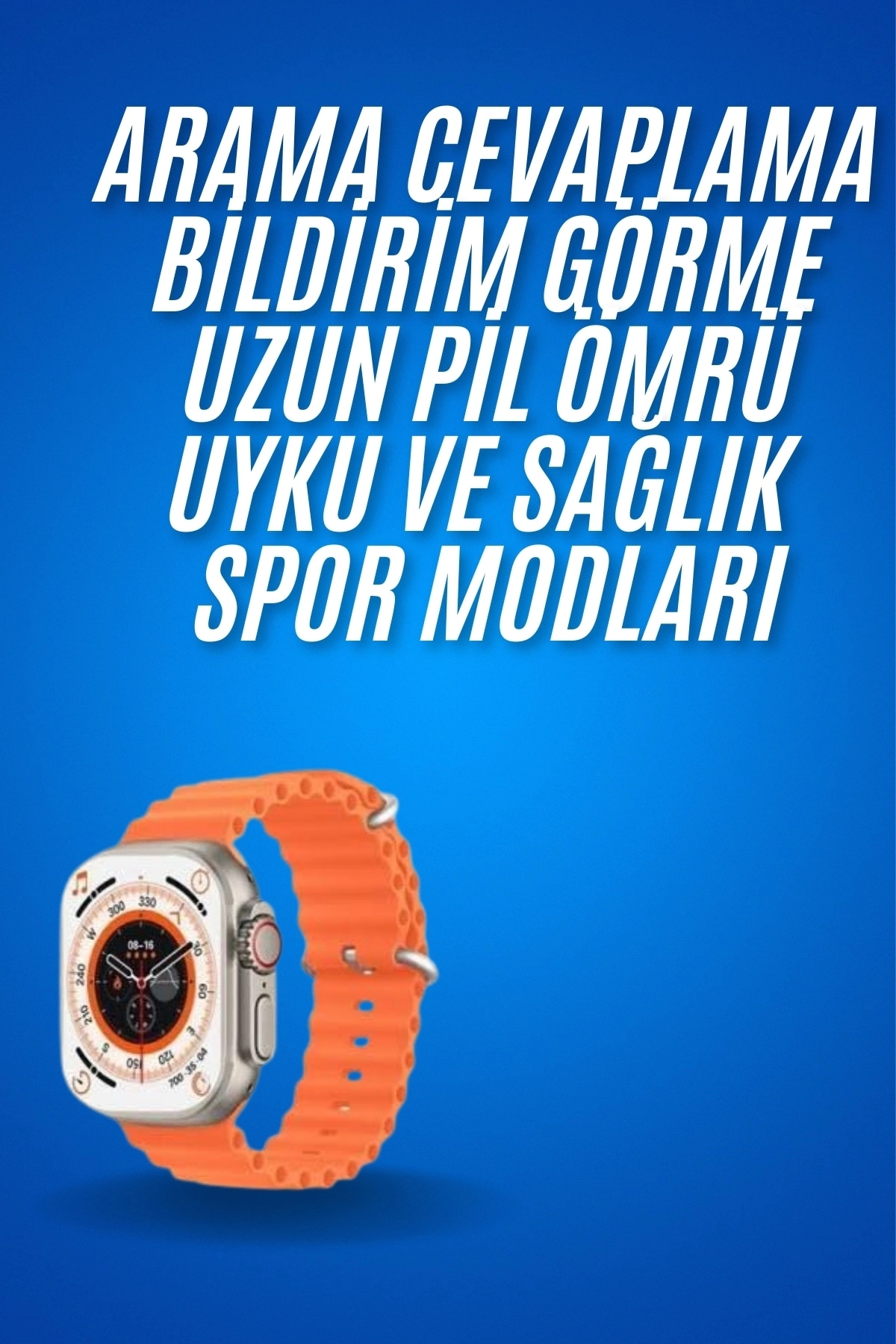 Ultra Akıllı Saat 49 Mm Çift Kordonlu Arama Cevaplama Bluetooth Bağlan