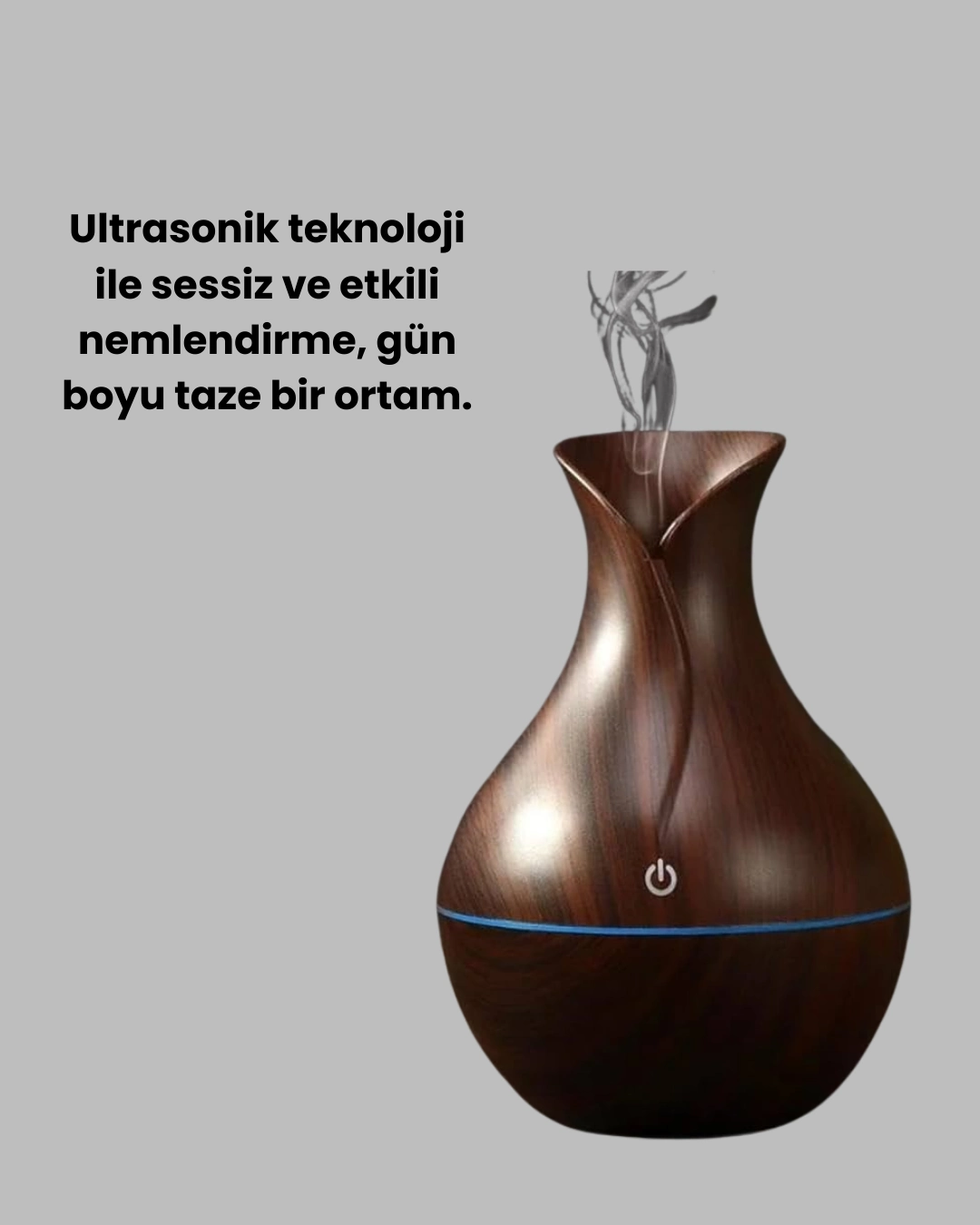 Ultrasonik Hava Nemlendirici 130 ml Kapasite ile Aromaterapi