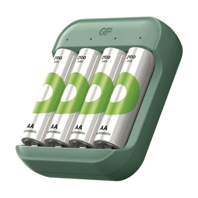 GP ReCyko B423 USB Pil Şarj Cihazı Seti - 4 Adet AA 2600mAh Yüksek Kapasiteli Şarjlı Pil Dahil