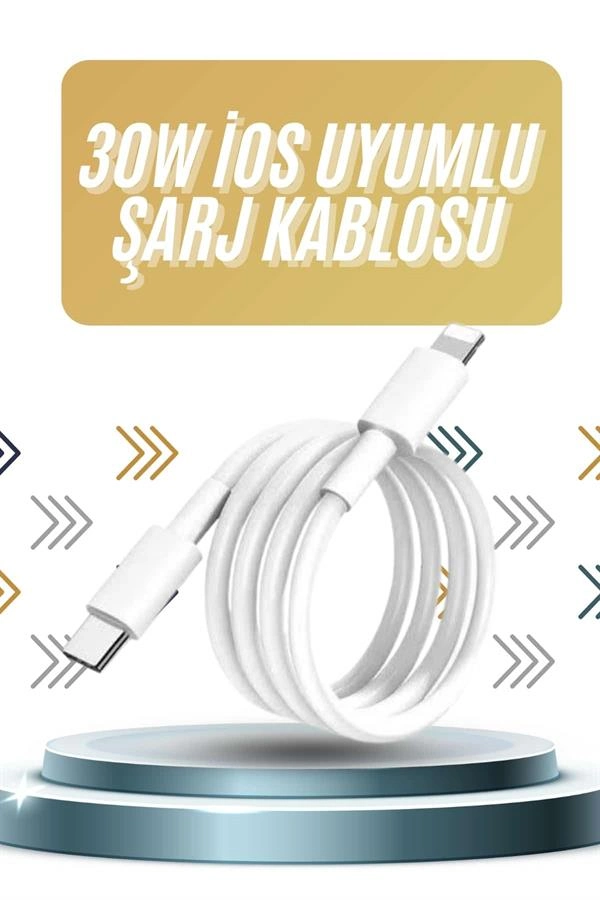 30W Hızlı Şarj Adaptörü iOS Uyumlu Tüm Seriler için