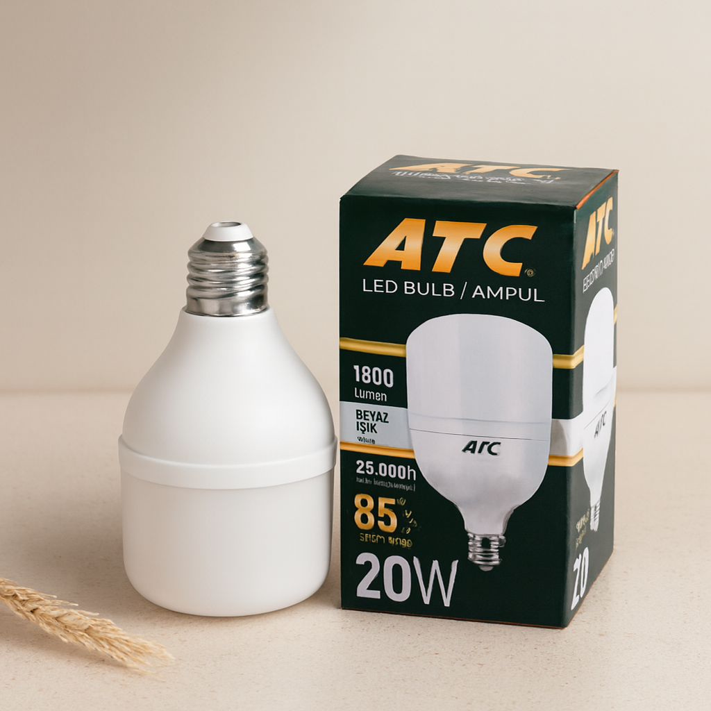 20W E27 LED Ampul 6500K 1800 Lumen