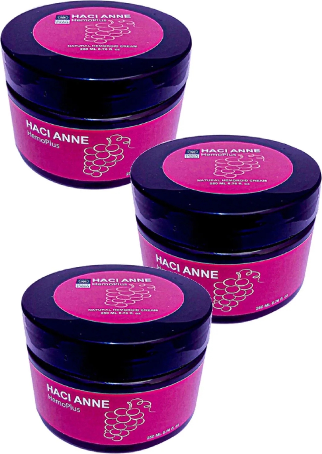 Süper Hacı Anne Hemoplus Doğal Kremi 250 ml x 3 Adet