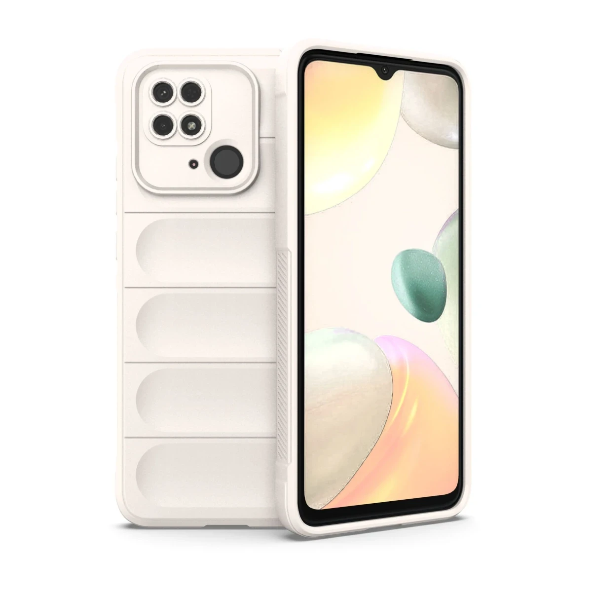 Xiaomi Redmi 10C Kılıf Optimum Silikon - Krem