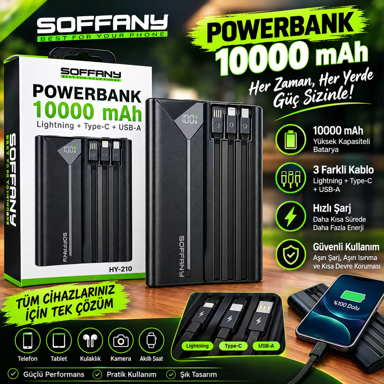 Soffany HY-210 10000 mAh Powerbank