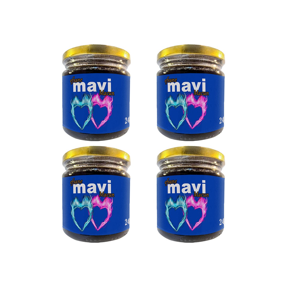 Efsanevi Mavi Macun Bay&Bayan Çiftlerİçin Özel 240 gr 4 Adet