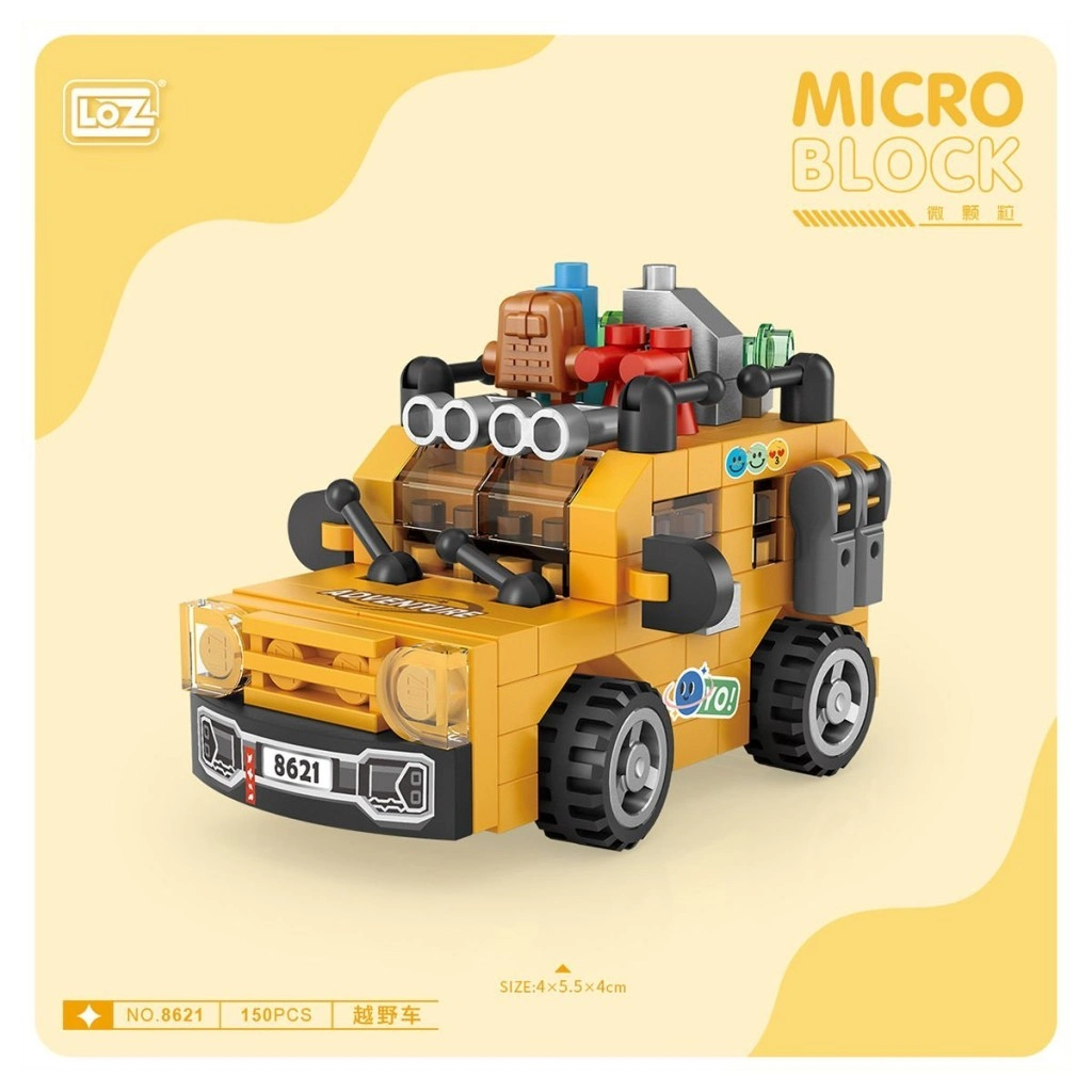 Mini Poşet Araba Blok Seti 1 Adet Vagon Life