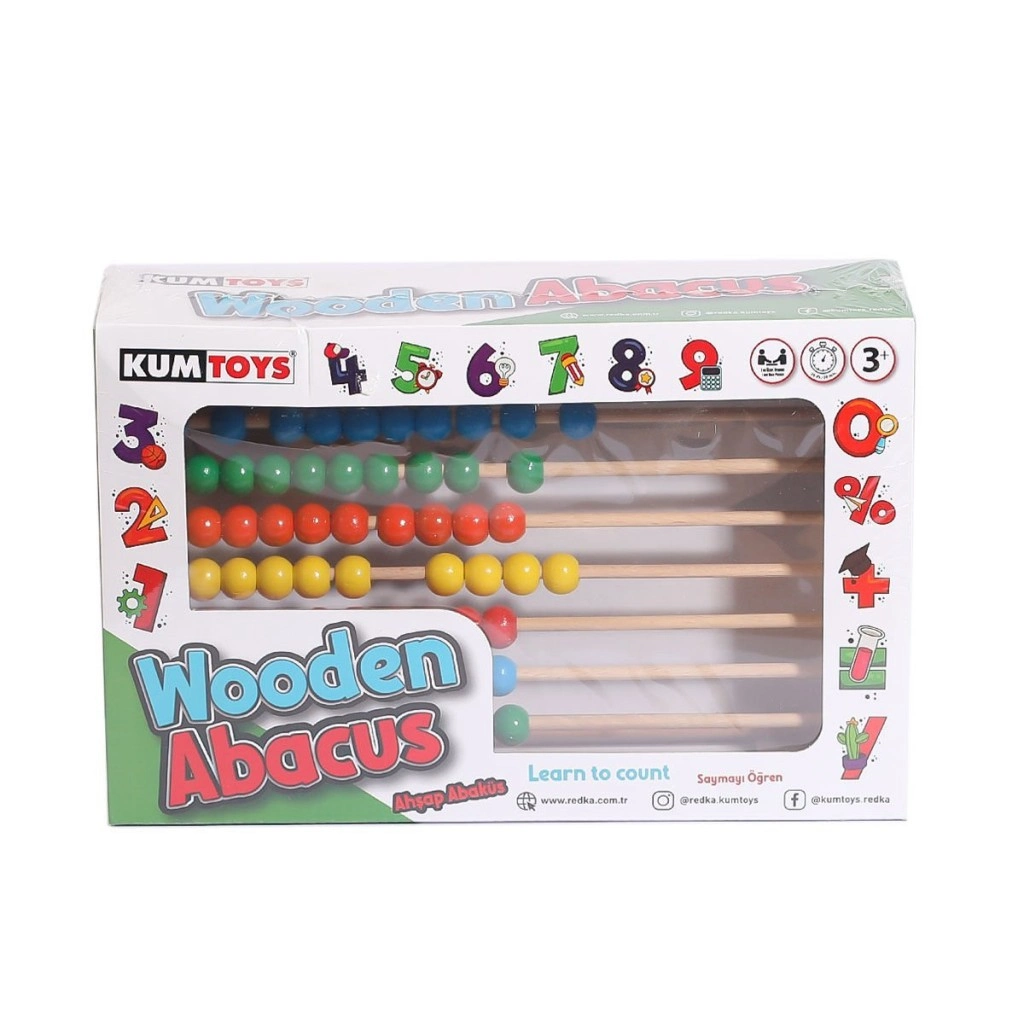 Eğitici Ahşap Abaküs 1 Adet Çocuklar İçin