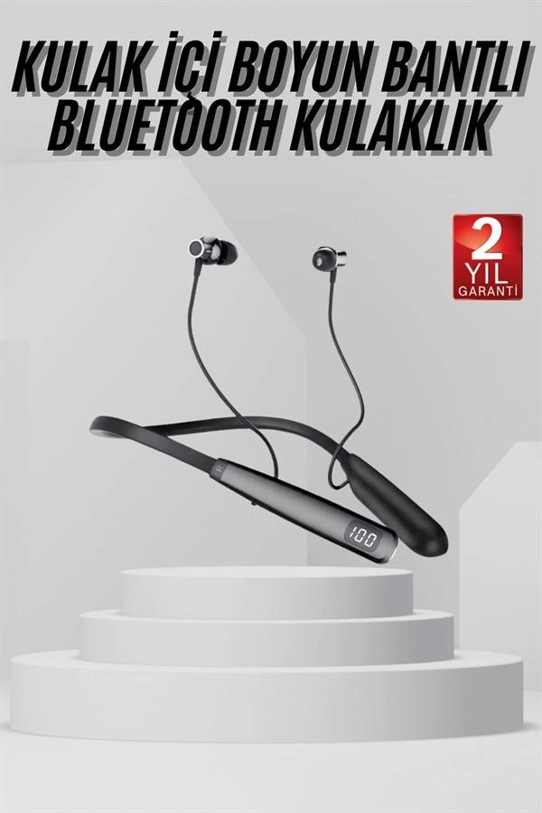 Ergonomik Bluetooth 5.3 Boyun Askılı Kulaklık Düşük Gecikme