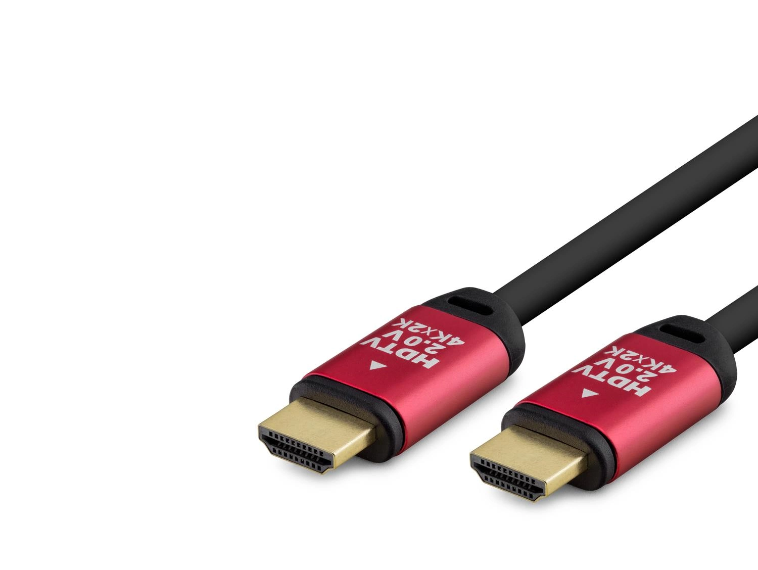 Geniş Mesafeli HDMI 2.0 Kablo 30 M 4K 60 Hz Siyah Kırmızı