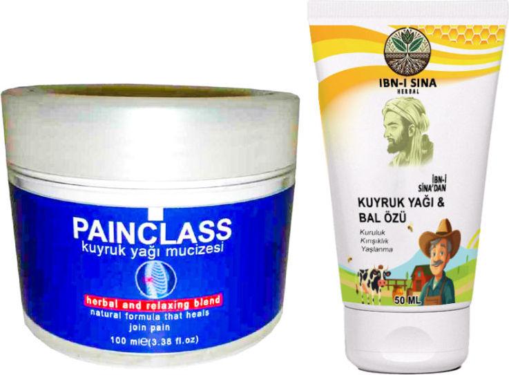 Painclass A 100 ml Kremi + Ibn-I Sina Kuyruk Yağ & Bal Özü Çizgilere Krem