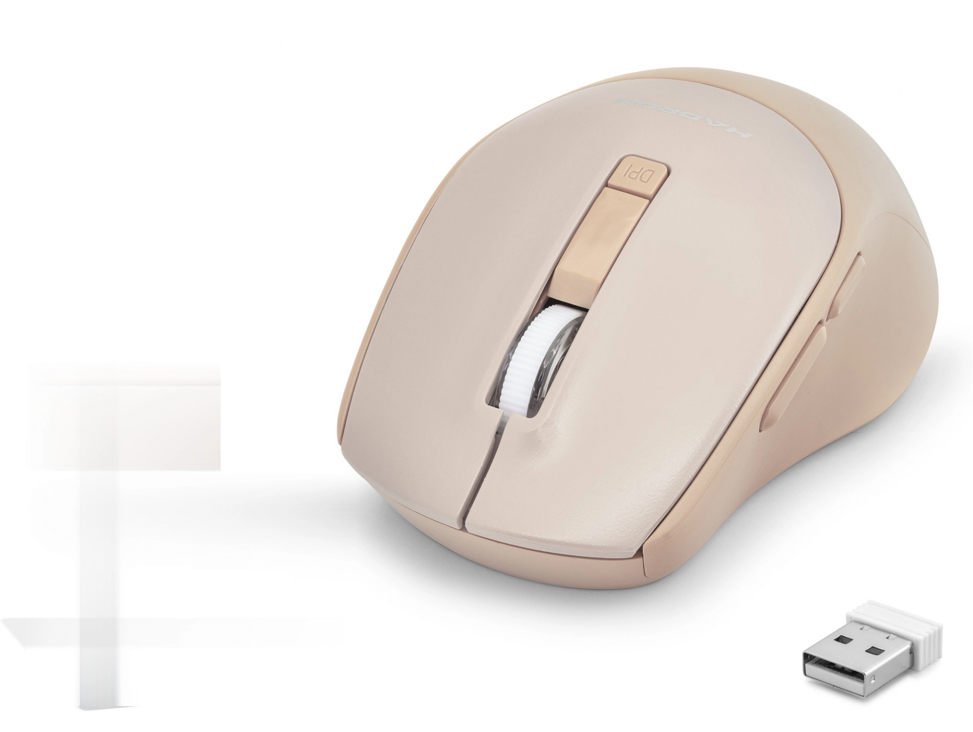 Şık Altın Kablosuz Mouse 600 1600 Dpi - Ergonomik Tasarım