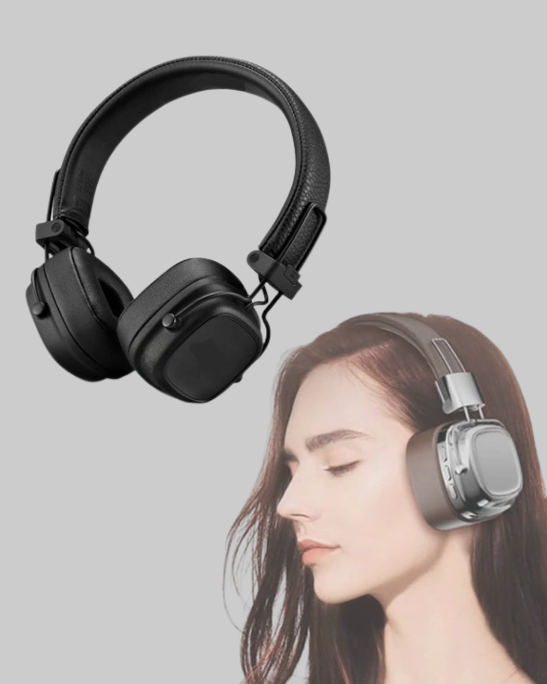 Şık Tasarımlı Kablosuz Kulaklık Katlanabilir Bluetooth Uyumlu
