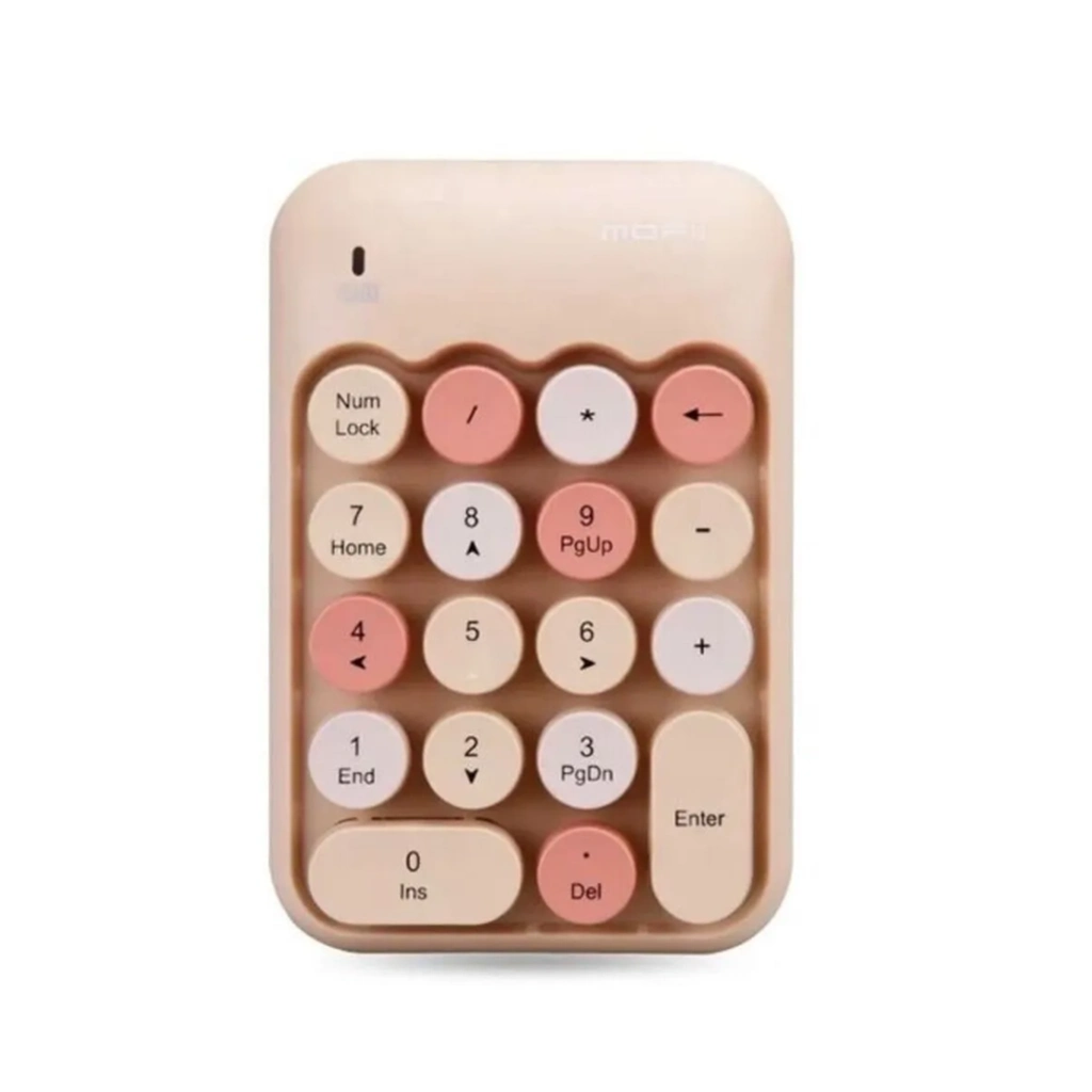 Şık Kahverengi Klavye Numlock Tuşlu Ergonomik Tasarım
