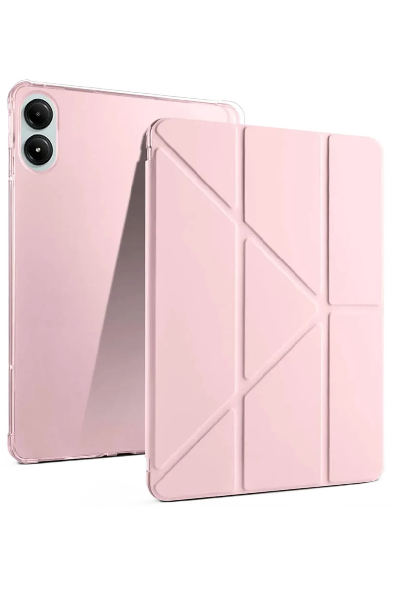 Xiaomi Redmi Pad Pro 12.1 Kılıf Kalemlikli Mars Tablet Kılıfı - Rose Gold