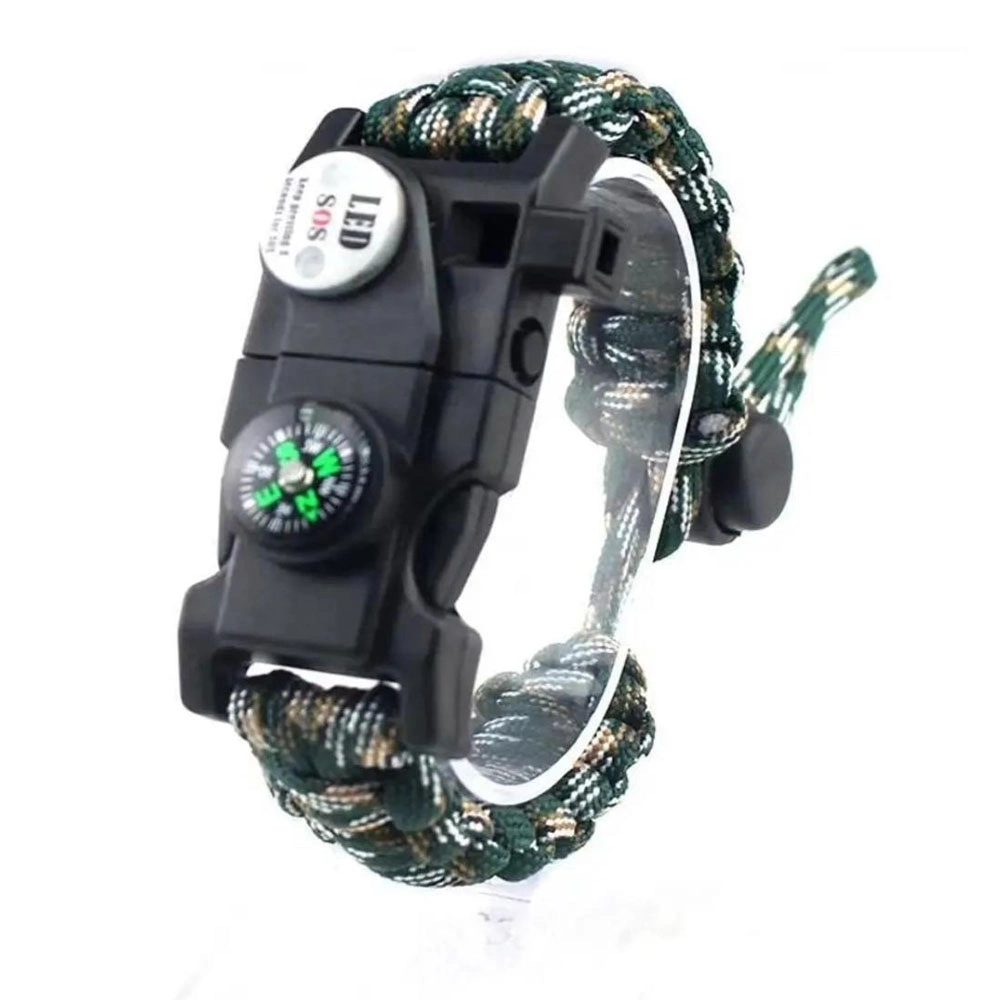 Taktiksel Hayatta Kalma Bilekliği 3,2 Metre Paracord İp ile