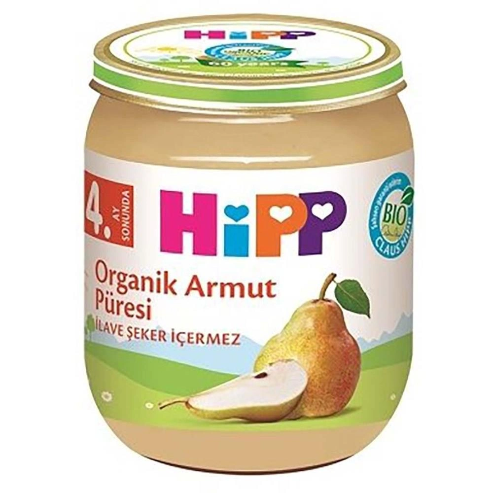 Doğal Armut Püresi 125 Gr Organik Besin
