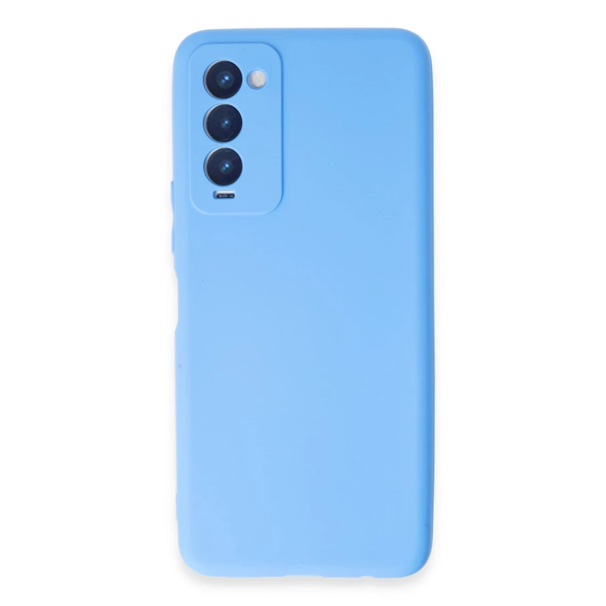 Tecno Camon 18 Kılıf First Silikon - Mavi