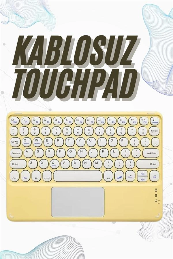 Kablosuz Bluetooth Touchpad Klavye 10.9 inch Tablet İçin