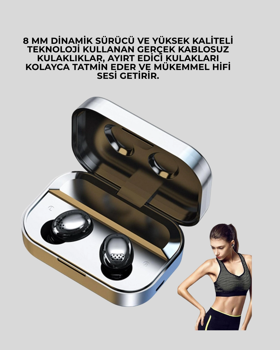 Gürültü Engelleyici Bluetooth Kulaklık – Akıllı Ekranlı, HiFi Ses Kali