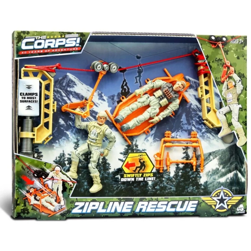 Asker Oyun Seti ile Zipline Macerası 1 Adet