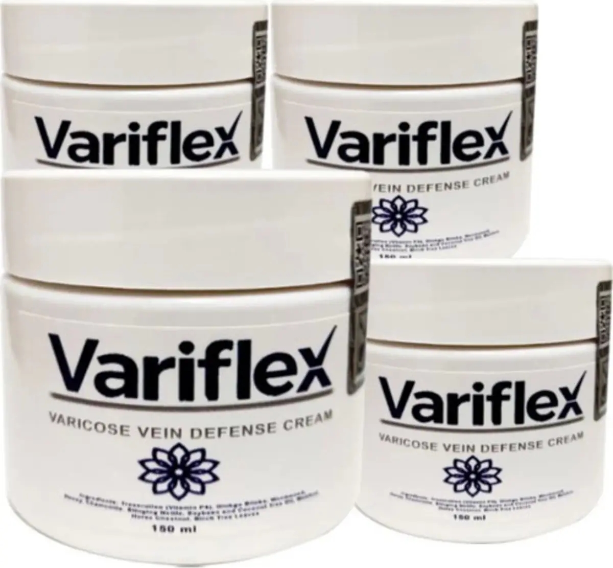 Variflex LSTKS052 4tane 150 ml  Cream Büyük Boy Bacak Kremi