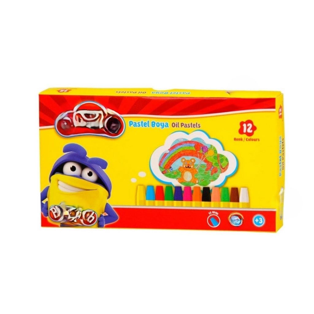 Renkli Pastel Boya Seti 12 Renkli Sanat Malzemesi