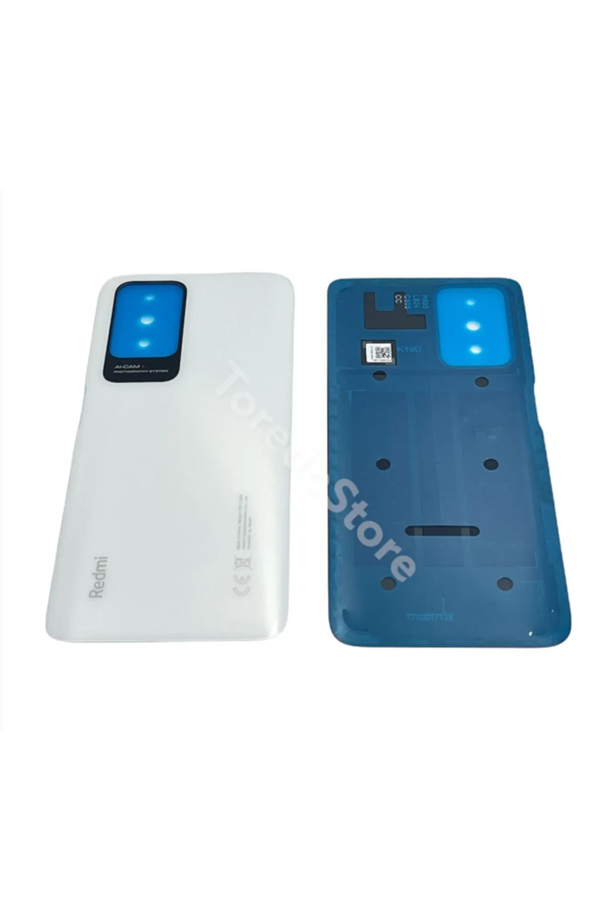 Redmi 10 Uyumlu Arka Pil Kapağı (Beyaz)